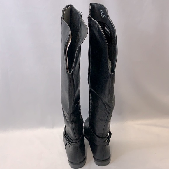 Rialto Ferrell Studded Black Over the Knee Boots - Picture 5 of 6